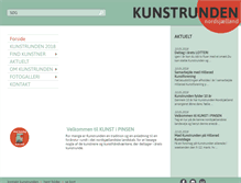 Tablet Screenshot of kunstrunden.dk